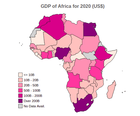 GDP of Africa for 2020