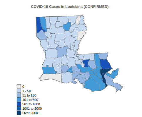 COVID-19 Cases in Louisiana