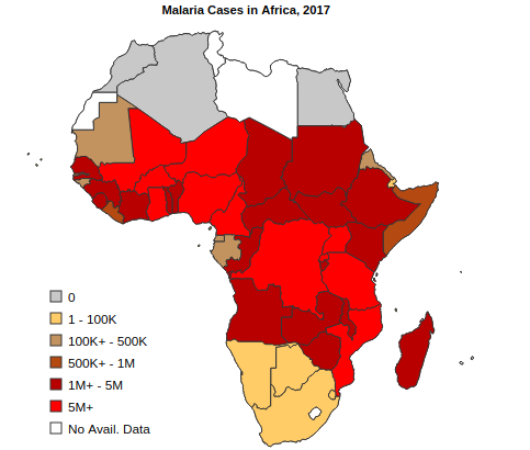 Malaria Cases in Africa, 2017