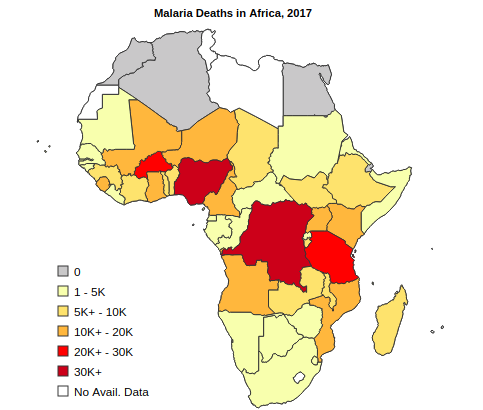 Malaria Deaths in Africa, 2017