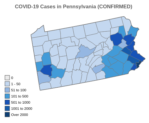 COVID-19 Cases in Pennsylvania