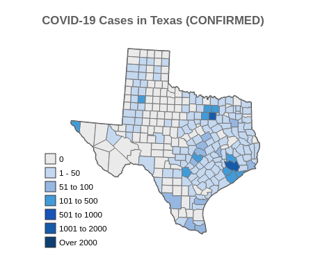 COVID-19 Cases in Texas