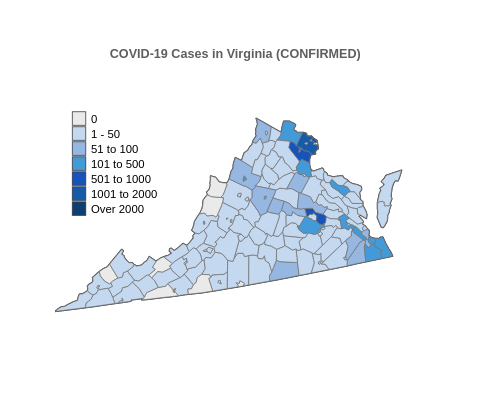 COVID-19 Cases in Virginia